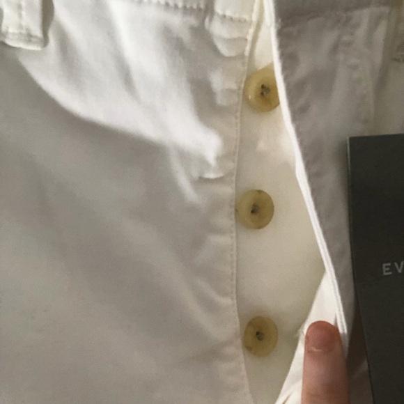 NWT Everlane Lightweight Cotton Chino Khaki Pants in White Size 10 - Picture 4 of 15